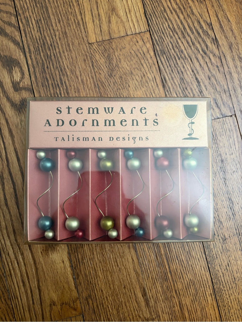 Talisman Designs Stemware Adornments Wine Glass Accents New in Box Set of 6